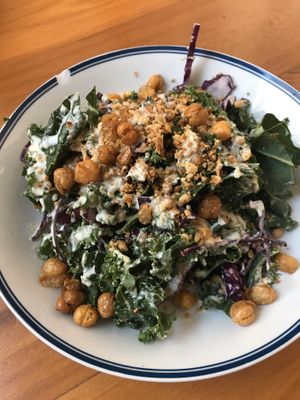 Vegan Caesar salad at Basic Kitchen in Charleston