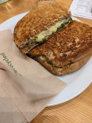 Rocket, pesto, cheese and tomato toastie at The Wildcat in Fort William