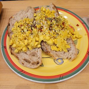 Scramled tofu at The Wildcat in Fort William