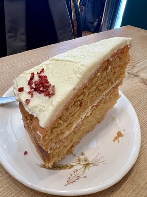 Beetroot and raspberry cake   at The Wildcat in Fort William