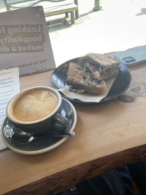 Tomato, rocket toastie   at The Wildcat in Fort William