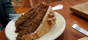 Coffee and walnut cake at The Wildcat in Fort William