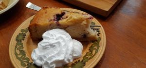 Apple and berry cake at The Wildcat in Fort William