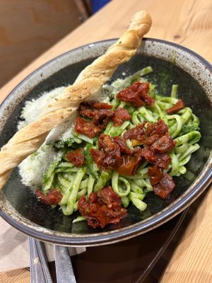 Pesto pasta at The Wildcat in Fort William