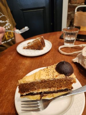 carrot pistachio cake at The Wildcat in Fort William