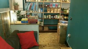 The Wildcat den snug area at the back of cafe. at The Wildcat in Fort William