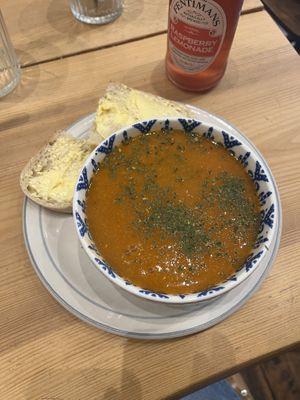 Soup of the day (Tomato & Lentils)  at The Wildcat in Fort William