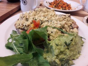 Tofu scramble at The Wildcat in Fort William