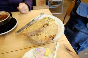 Hummus toast at The Wildcat in Fort William