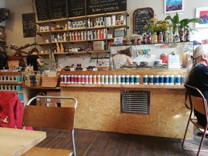 Counter where you can order and pay at The Wildcat in Fort William