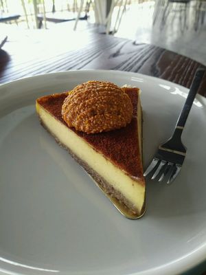 Cinnamon Cashew Cheesecake at by Cafe in Tegallalang