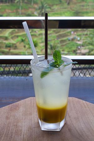 Markisa Limonade at by Cafe in Tegallalang