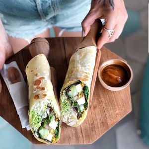 Vegan Kebab at by Cafe in Tegallalang