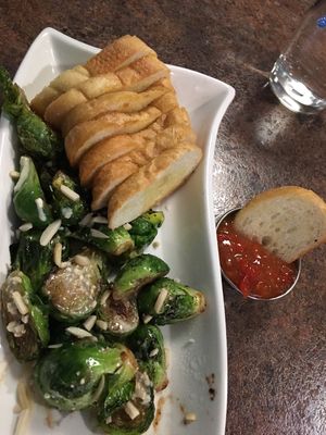 Brussel sprout appy.   Delicious 😋  at Ek's Grill in Kelowna
