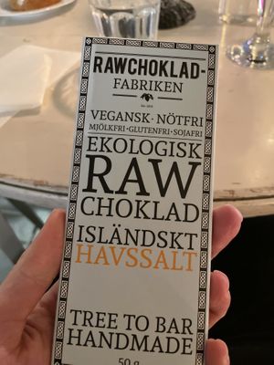 They have several flavours of vegan chocolate!  at Gott&Reco in Falun