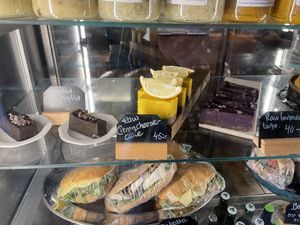 3 vegan options of fika!  at Gott&Reco in Falun