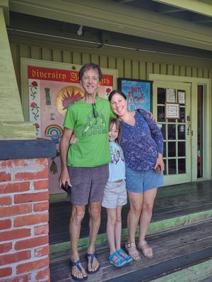 Happy Family at Red Cup Coffee House in Oklahoma City