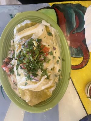 Smothered burrito  at Red Cup Coffee House in Oklahoma City