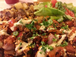 Veggie scramble at Red Cup Coffee House in Oklahoma City