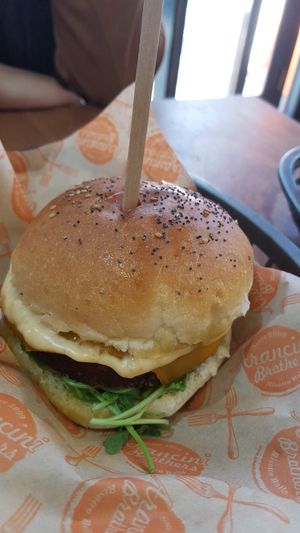 Cheese burger at Arancini Brothers - Old St in East London