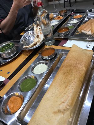 Spicy potato dosa at Krishna Indian Cuisine in The Hague