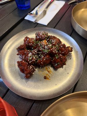 Bang-bang Cauliflower bites  at Masala Theory in Surry Hills