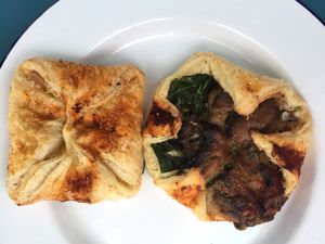 Jambon (left) and a delicious mushroom something (can’t remember the name) at Earth Cafe in Cork