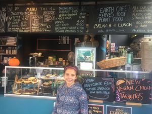 Ohhh what’ll we have ..... ? yummmm at Earth Cafe in Cork