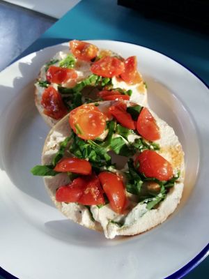 Vegan Bagels at Earth Cafe in Cork
