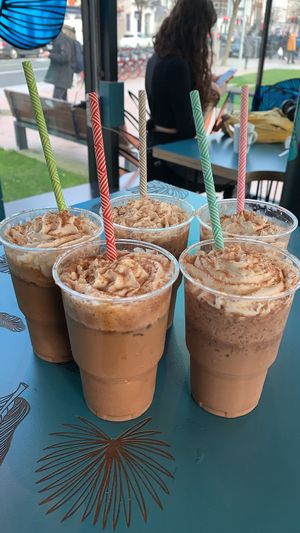 Ice coffees at Earth Cafe in Cork