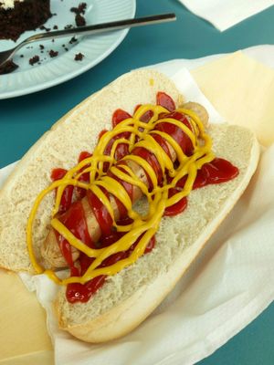 Hotdog at Earth Cafe in Cork