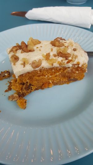 Carrot cake at Earth Cafe in Cork