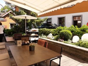 Seating in the back at Cafe-Hotel Appenzell in Appenzell
