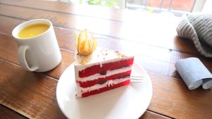 Red Velvet Vegan at Cup Coffee and Tea in Vyborg