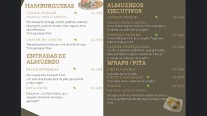 Menu 2/3 at Palmeadas in San Pedro