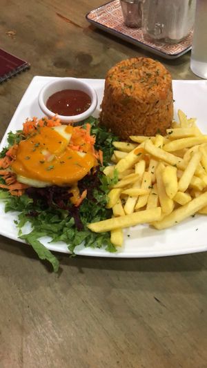 Arroz pollo  at Palmeadas in San Pedro