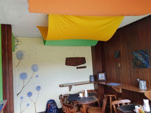 Cosy cafe at Palmeadas in San Pedro