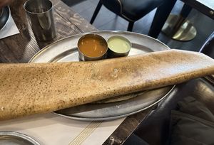 Spinach dosa   at Dosa Delight in Jackson Heights