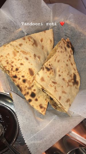 Tandoori roti (vegan) at Dosa Delight in Jackson Heights