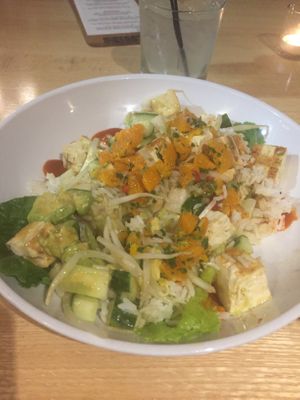 Tofu poke at Bistro 781 in Waltham