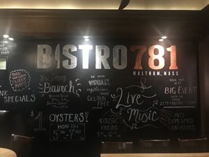 Entrance at Bistro 781 in Waltham