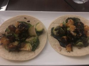 Brussel sprouts tacos at Bistro 781 in Waltham