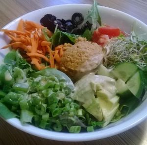 Hummus plate at Twisted Tree Cafe in Asbury Park