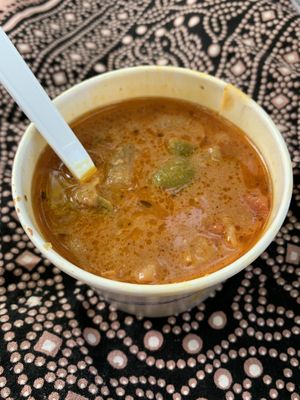 coconut curry soup at Twisted Tree Cafe in Asbury Park