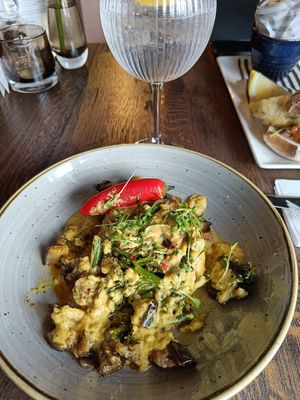 Vegan curry at The Arkle Manor in Betchworth