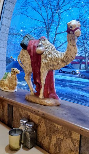 Cute decor at Aladdin Restaurant in Allentown