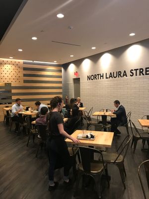 Restaurant sitting area at Bellwether in Jacksonville