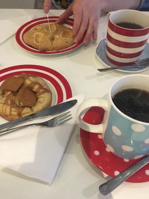 Toasted Marshmallow cookie and Biscoff Brookie - both vegan  at Cake Tin in Blackpool