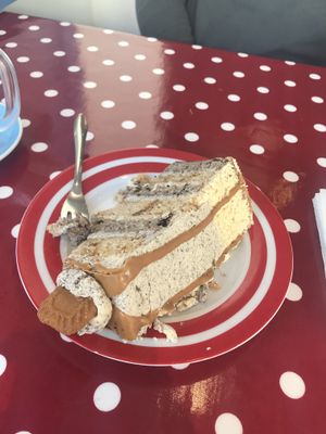 Oreo and lotus biscuit vegan cake  at Cake Tin in Blackpool