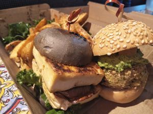 Tofu and falafel sliders at Kale in Hong Kong Island